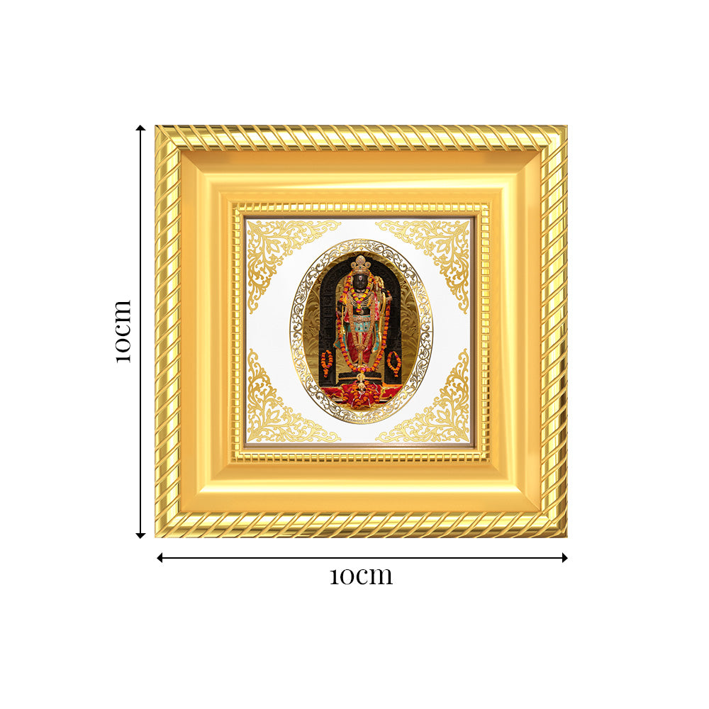 Ram Lalla | Divine Child Ram Royal Tabletop Photo Frame in 24K Gold Plated Foil