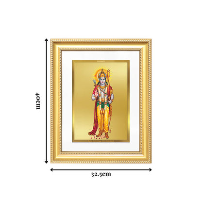 Diviniti 24K Gold Plated Ram Ji (Classic) Divine Wall Frame for Home Mandir & Office Decor | Luxury Spiritual Gift