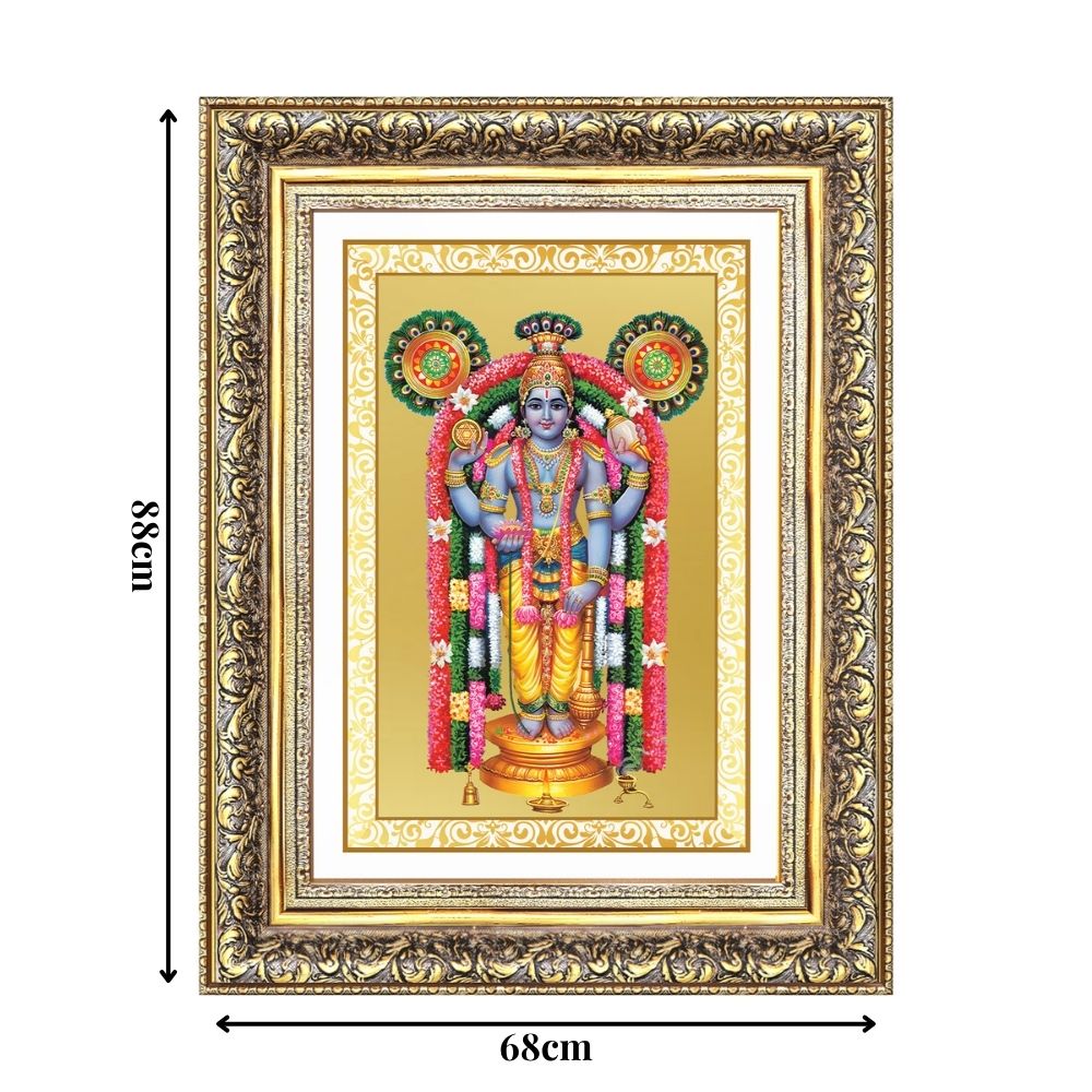 Diviniti 24K Gold Plated Guru Vayurappan (Classic) Sacred Sikh Wall Frame for Home Decor & Office Ambiance | Premium Spiritual Gift