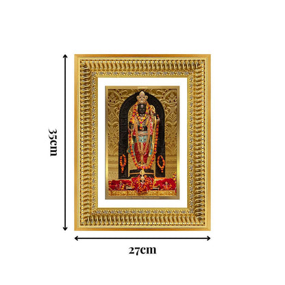 Diviniti 24K Gold Plated Ram Lalla (Classic) Divine Wall Frame for Home Mandir & Office Decor | Luxury Spiritual Gift