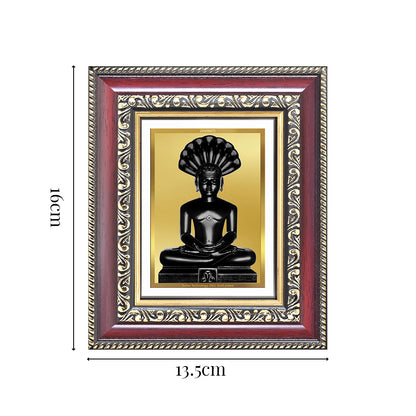 Diviniti 24K Gold Plated Parshvanath (Classic) Divine Table Top Frame for Home Mandir & Office Decor | Luxury Spiritual Gift