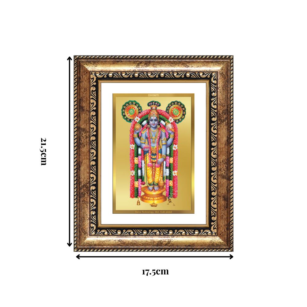 Diviniti 24K Gold Plated Guru Vayurappan (Classic) Sacred Sikh Wall and Table Top Frame for Home Decor & Office Ambiance | Premium Spiritual Gift