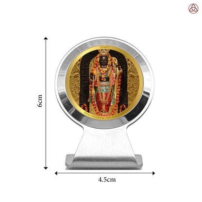 Ram Lalla with Arch | Divine Lord Ram Car Dashboard & Tabletop Photo Frame in 24K Gold Plated Foil