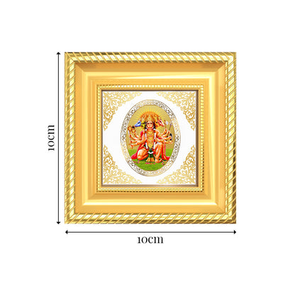 Panchmukhi Hanuman | Divine Five-Faced Hanuman Royal Tabletop Photo Frame in 24K Gold Plated Foil
