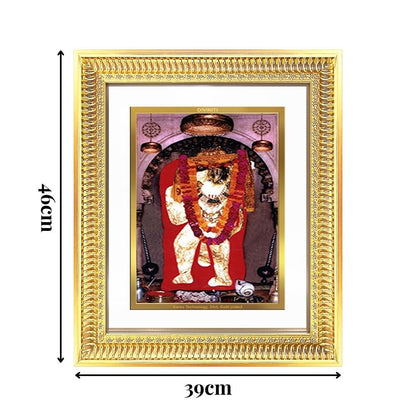 Diviniti 24K Gold Plated Mehndipur Balaji (Classic) Divine Wall Frame for Home Mandir & Office Decor | Luxury Spiritual Gift