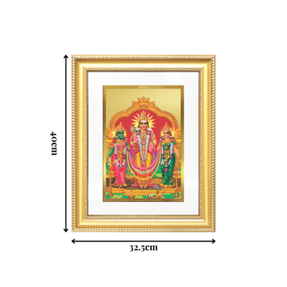 Diviniti 24K Gold Plated Murugan Velli (Classic) Divine Wall Frame for Home Mandir & Office Decor | Luxury Spiritual Gift