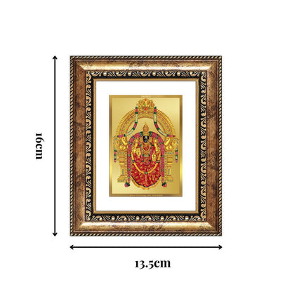 Diviniti 24K Gold Plated Padmavati Divine Table Top Frame for Home Mandir & Office Decor | Luxury Spiritual Gift