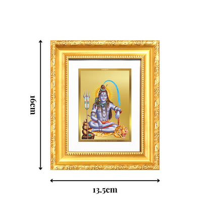 Diviniti 24K Gold Plated Shiva |Divine Table Top Frame for Home Mandir & Office Decor | Luxury Spiritual Gift