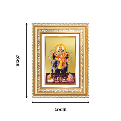 Diviniti 24K Gold Plated Vishvakarma (Classic) Divine Wall Frame for Home Mandir & Office Decor | Luxury Spiritual Gift
