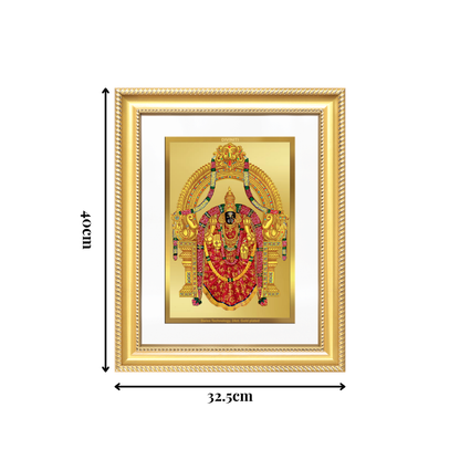 Diviniti 24K Gold Plated Padmavati (Classic) Divine Wall Frame for Home Mandir & Office Decor | Luxury Spiritual Gift