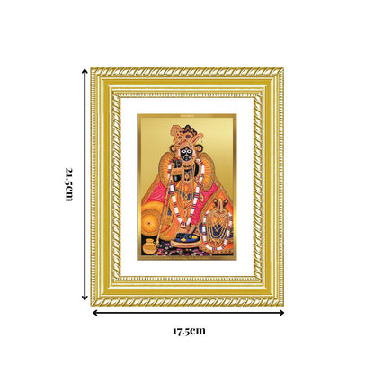 Diviniti 24K Gold Plated Banke Bihari Ji (Classic) Divine Wall and Table Top Frame for Home Mandir & Office Decor | Luxury Spiritual Gift