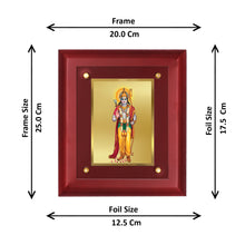Load image into Gallery viewer, Diviniti 24K Gold Plated Lord Ram Photo Frame For Home Decor, Wall Hanging Decor, Table Decor, Puja Room, Festival Gift (20 CM X 25 CM)