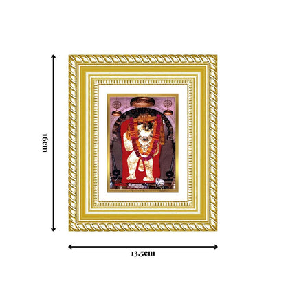 Diviniti 24K Gold Plated Mehndipur Balaji Divine Table Top Frame for Home Mandir & Office Decor | Luxury Spiritual Gift