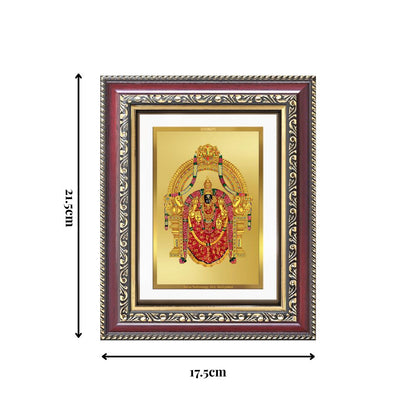 Diviniti 24K Gold Plated Padmavati (Classic) Divine Wall and Table Top Frame for Home Mandir & Office Decor | Luxury Spiritual Gift