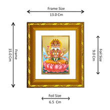Load image into Gallery viewer, DIVINITI 24K Gold Plated Brahma Ji Photo Frame For Home Wall Decor, Festival Gift (15.0 X 13.0 CM)
