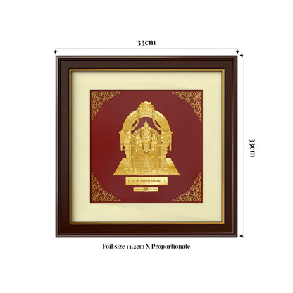 Goddess Padmavati | Sacred Grace and Abundance Gold on Gold Wall Hanging Frame in 24K Gold Plated Foil