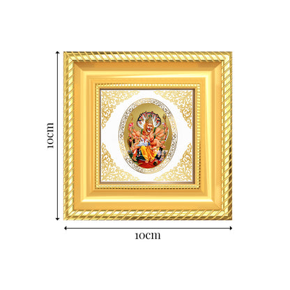 Lord Narasimha | Divine Vishnu Avatar Royal Tabletop Photo Frame in 24K Gold Plated Foil