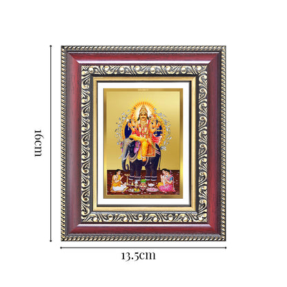 Diviniti 24K Gold Plated Vishvakarma (Classic) Divine Table Top Frame for Home Mandir & Office Decor | Luxury Spiritual Gift