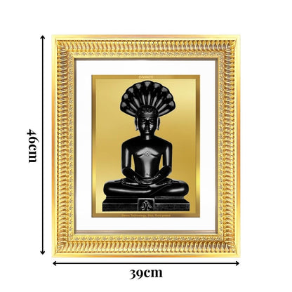 Diviniti 24K Gold Plated Parshvanath (Classic) Divine Wall Frame for Home Mandir & Office Decor | Luxury Spiritual Gift