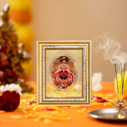 Salasar Balaji Divine Hanuman Sacred Faith & Wish Fulfillment Royal Tabletop Frame in 24K Gold Plated Foil