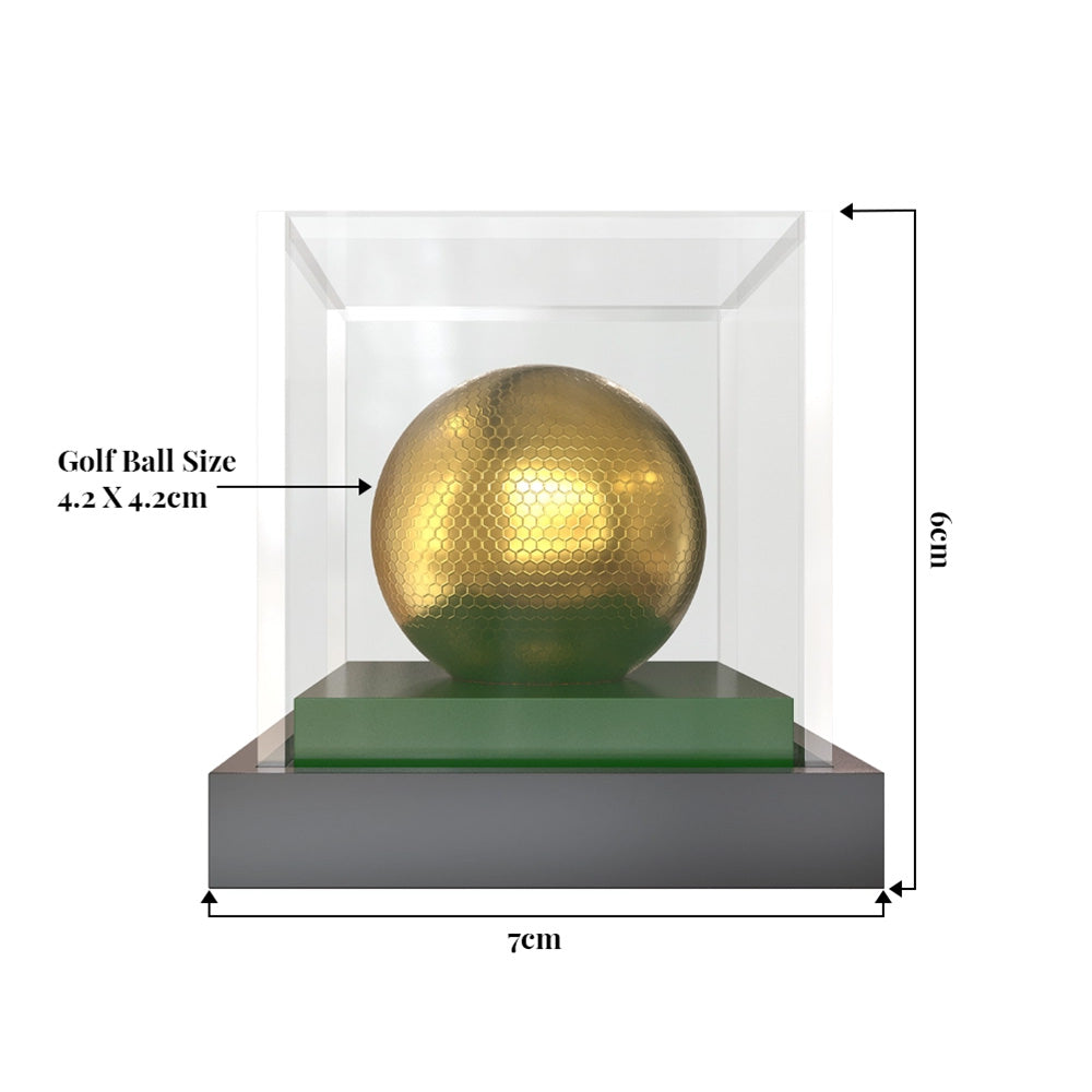 Diviniti 24K Gold Plated Golf Ball Trophy | Premium Golf Award | Elegant Champion Trophy for Tournaments & Events