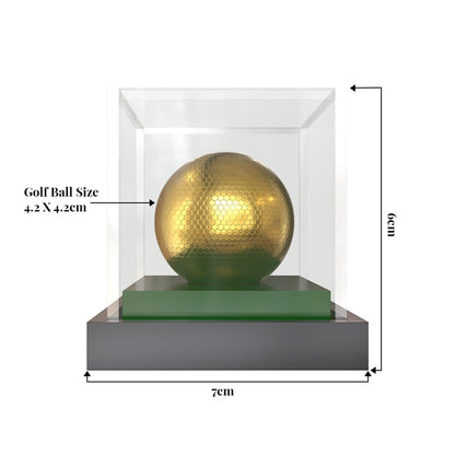 Diviniti 24K Gold Plated Golf Ball Trophy | Premium Golf Award | Elegant Champion Trophy for Tournaments & Events