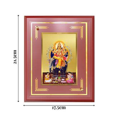Diviniti 24K Gold Plated Lord Vishvakarma Blessing Tabletop Photo Frame | Creativity, Skill & Divine Grace