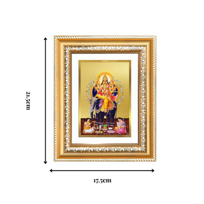 Diviniti 24K Gold Plated Vishvakarma (Classic) Divine Wall and Table Top Frame for Home Mandir & Office Decor | Luxury Spiritual Gift