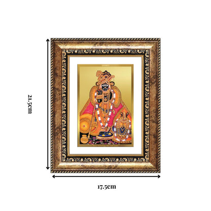 Diviniti 24K Gold Plated Banke Bihari Ji (Classic) Divine Wall and Table Top Frame for Home Mandir & Office Decor | Luxury Spiritual Gift
