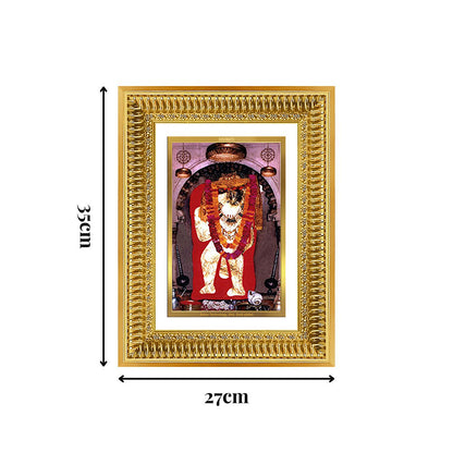 Diviniti 24K Gold Plated Mehndipur Balaji (Classic) Divine Wall Frame for Home Mandir & Office Decor | Luxury Spiritual Gift