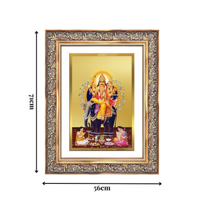 Diviniti 24K Gold Plated Vishvakarma (Classic) Divine Wall Frame for Home Mandir & Office Decor | Luxury Spiritual Gift