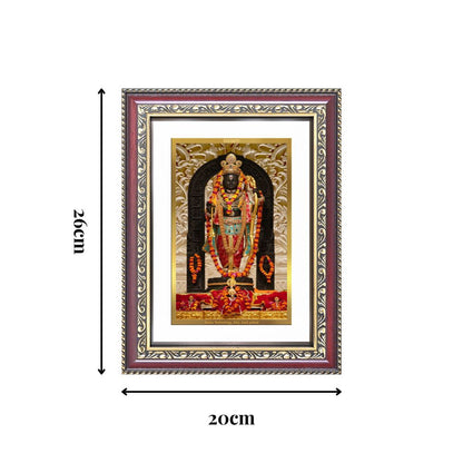 Diviniti 24K Gold Plated Ram Lalla (Classic) Divine Wall Frame for Home Mandir & Office Decor | Luxury Spiritual Gift
