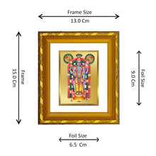 Load image into Gallery viewer, DIVINITI 24K Gold Plated Guruvayurappan Ji Photo Frame For Home Wall Decor, Festival Gift (15.0 X 13.0 CM)