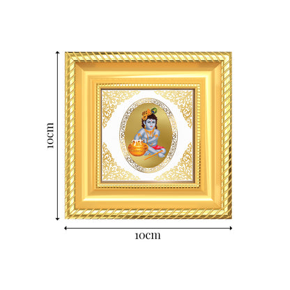 Bal Gopal | Divine Child Krishna Royal Tabletop Photo Frame in 24K Gold Plated Foil