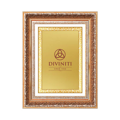 Diviniti Double Glass Frame Personalised Wall Mount Photo Frame in 24K Gold Plated Foil | HP-10-03-S5