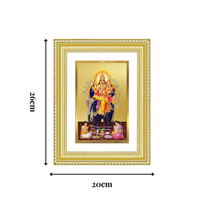 Diviniti 24K Gold Plated Vishvakarma (Classic) Divine Wall Frame for Home Mandir & Office Decor | Luxury Spiritual Gift