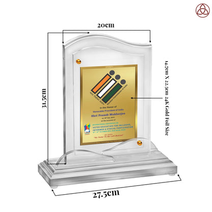 Acrylic Trophy Award |Congratulations Trophy For Celebrations, Ceremony, Events & Functions- Size 3