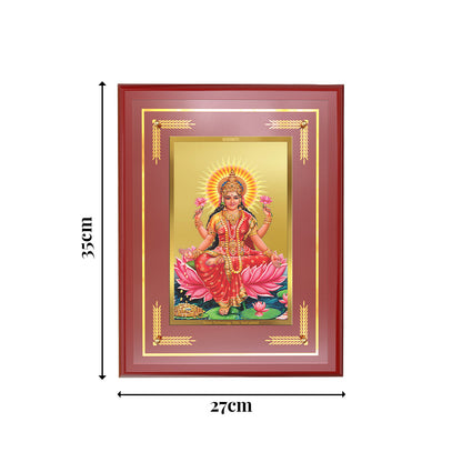 Diviniti 24K Gold Plated Goddess Lakshmi Blessing Tabletop Photo Frame | Wealth, Prosperity & Divine Grace