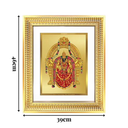 Diviniti 24K Gold Plated Padmavati (Classic) Divine Wall Frame for Home Mandir & Office Decor | Luxury Spiritual Gift