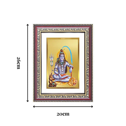 Diviniti 24K Gold Plated Shiva (Classic) Divine Wall Frame for Home Mandir & Office Decor | Luxury Spiritual Gift