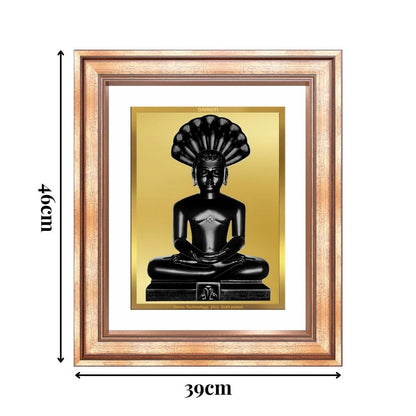 Diviniti 24K Gold Plated Parshvanath (Classic) Divine Wall Frame for Home Mandir & Office Decor | Luxury Spiritual Gift