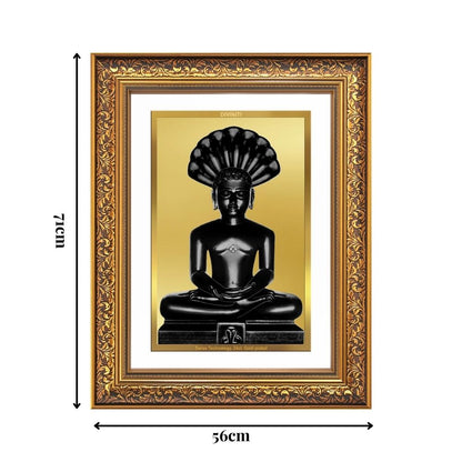 Diviniti 24K Gold Plated Parshvanath (Classic) Divine Wall Frame for Home Mandir & Office Decor | Luxury Spiritual Gift