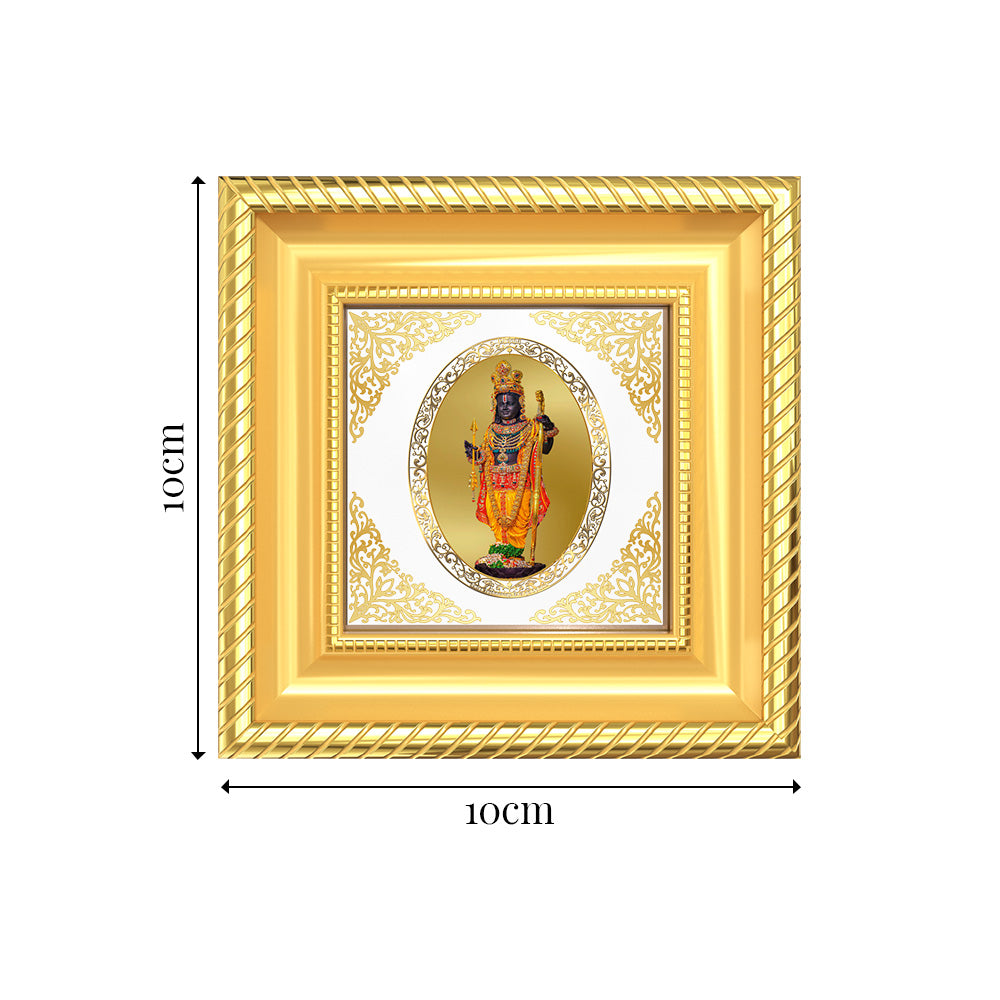 Ram Lalla with Arch | Divine Child Ram Royal Tabletop Photo Frame in 24K Gold Plated Foil