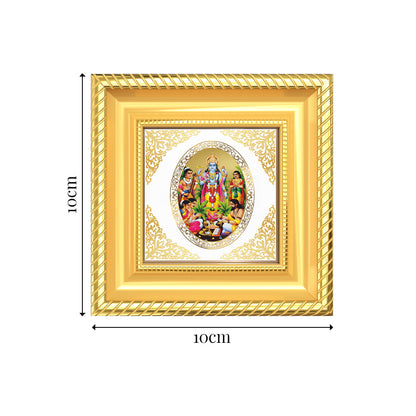 Lord Satyanarayan | Divine Vishnu Form Royal Tabletop Photo Frame in 24K Gold Plated Foil