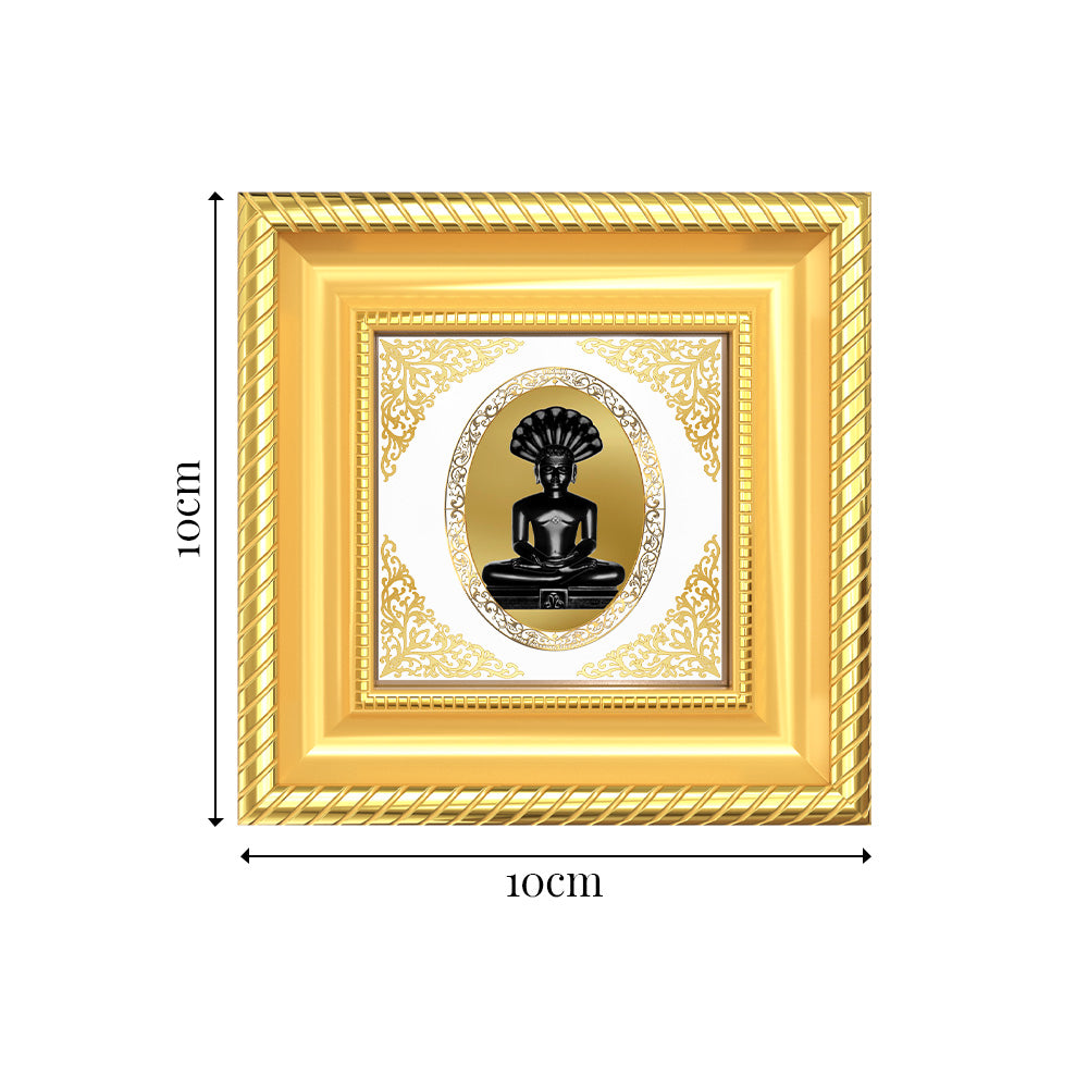 Parshvanath | Divine Jain Tirthankar Royal Tabletop Photo Frame in 24K Gold Plated Foil