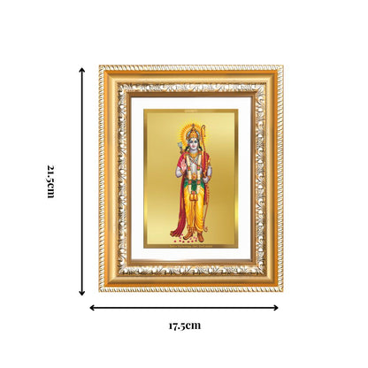 Diviniti 24K Gold Plated Ram Ji (Classic) Divine Wall and Table Top Frame for Home Mandir & Office Decor | Luxury Spiritual Gift
