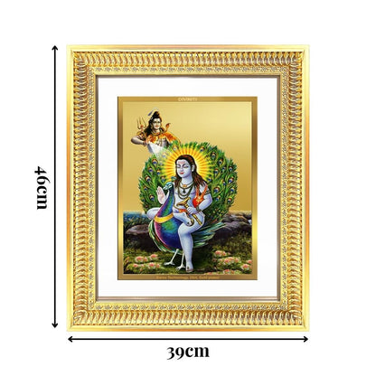 Diviniti 24K Gold Plated Baba Balak Nath Divine Wall Frame for Home Mandir & Office Decor | Luxury Spiritual Gift