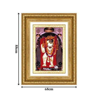Diviniti 24K Gold Plated Mehndipur Balaji (Classic) Divine Wall Frame for Home Mandir & Office Decor | Luxury Spiritual Gift
