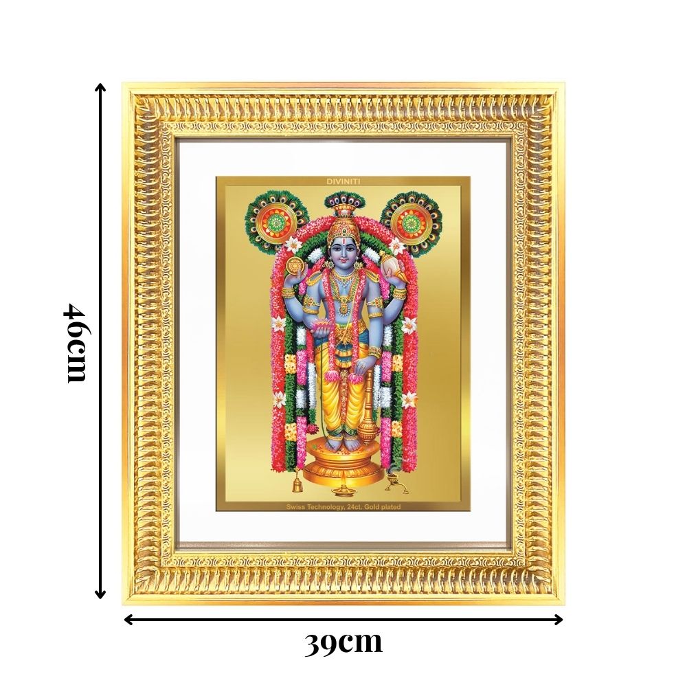Diviniti 24K Gold Plated Guru Vayurappan (Classic) Sacred Sikh Wall Frame for Home Decor & Office Ambiance | Premium Spiritual Gift