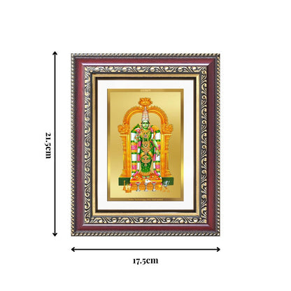 Diviniti 24K Gold Plated Meenakshi Amman (Classic) Divine Wall and Table Top Frame for Home Mandir & Office Decor | Luxury Spiritual Gift